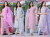 9626 Label Khoj Heavy Linen Handwork Readymade Suits Catalog	